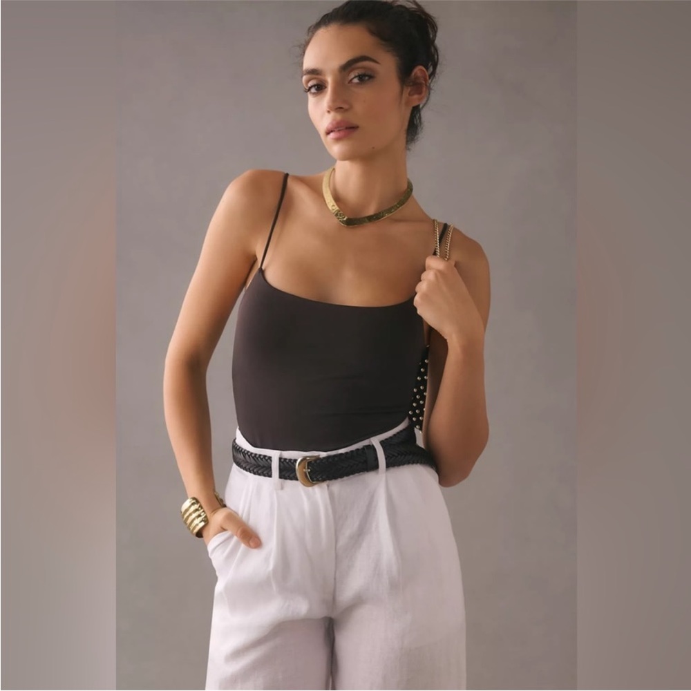 NWT Anthropologie Cami Thong Bodysuit